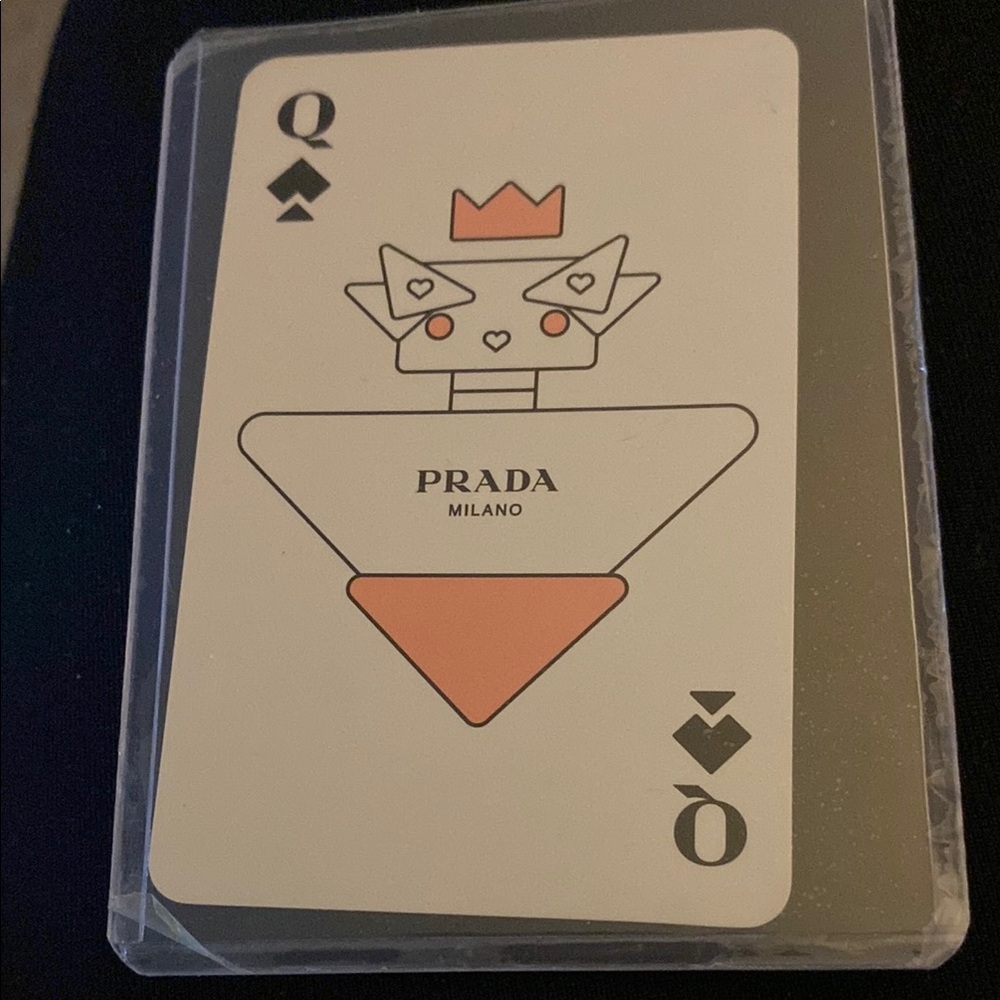 Prada Queen of Spades Playing Card. In case.